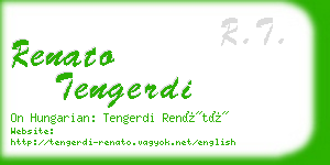 renato tengerdi business card